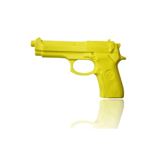 PISTOLA DE PLASTICO AMARILLA