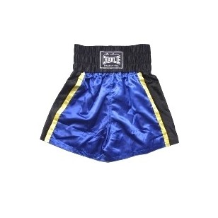 SHORT DE BOXEO CHARLIE AZUL NEGRO Y AMARILLO