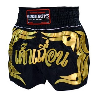 SHORT MUAY TAHI RUDE BOYS NEGRO