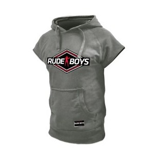 SUDADERA SIN MANGAS RUDE BOYS GRIS 