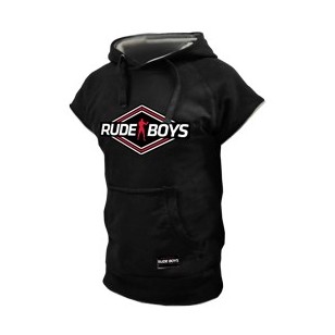 SUDADERA SIN MANGAS RUDE BOYS NEGRA