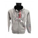 SUDADERA LAST ROUND CREMALLERA GRIS