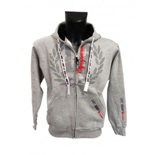 SUDADERA LAST ROUND CREMALLERA GRIS