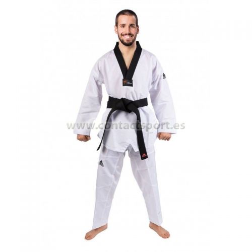 Ballena barba Arcaico No puedo DOBOK ADIDAS ADI-CONTEST 3 CUELLO NEGRO "WT" - Contact Sport