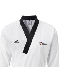 DOBOK ADI-POOMSAE HOMBRE "WT APPROVED" CUELLO NEGRO