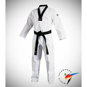 DOBOK ADI-FIGHTER "WT APPROVED" CUELLO NEGRO