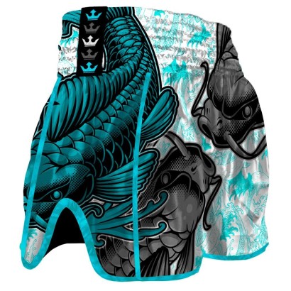 SHORT MUAY THAI KICKBOXING BUDDHA RETRO X AZUL 2.0