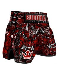 SHORT MUAY THAI KICKBOXING BUDDHA RETRO X AZUL 2.0