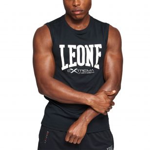 Camiseta sin mangas “Logo” Leone Color Negro