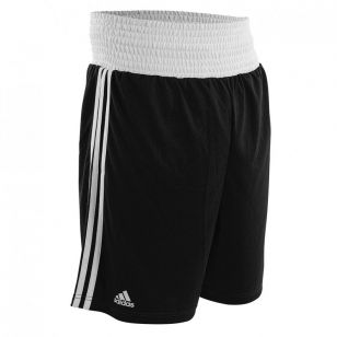 Short de boxeo adidas negro/blanco - adibts02 "AIBA"