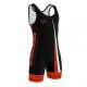 Malla de Lucha NKL Masculina (carbono) Rojo