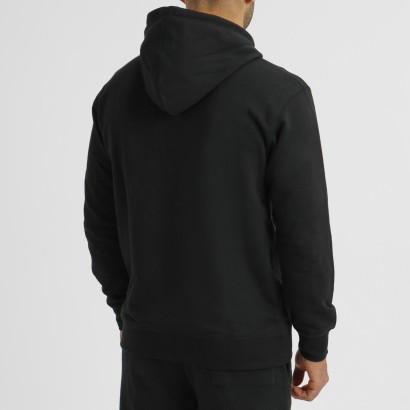 Sudadera Leone Capucha Logo Negro