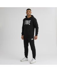 Sudadera Leone Capucha Logo Negro