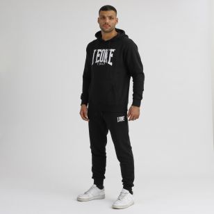 Sudadera Leone Capucha Logo Negro