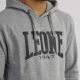 Sudadera Leone Capucha Logo Gris