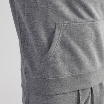Sudadera Leone Capucha Logo Gris
