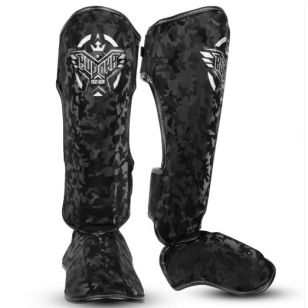 Espinilleras Buddha Army Negro 