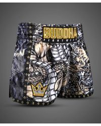 Short Buddha Muay Thai Kick Boxing Thailand Azul