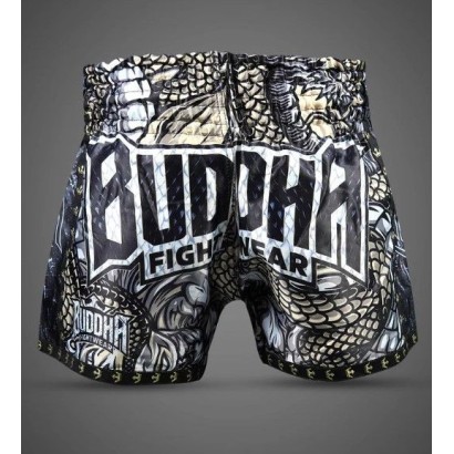 Short Buddha Muay Thai Kick Boxing Thailand Azul