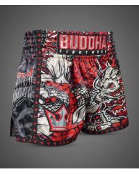 Short Buddha Muay Thai Kick Boxing Thailand Azul