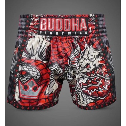 Short Buddha Muay Thai Kick Boxing Thailand Azul