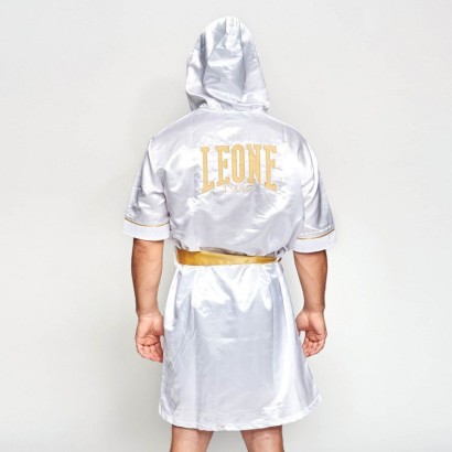 Bata de boxeo Leone 1947 AB260 Blanca